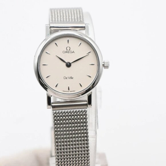 OMEGA De Ville Watch Quartz Ladies 23mm Stainless Steel Silver - Picture 1 of 14